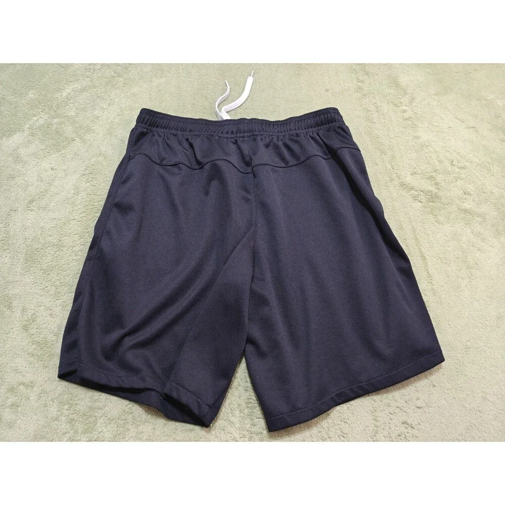 Pony Mens Athletic Shorts XL Black Mesh Elastic Waist Drawstring Running Soccer
